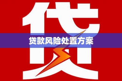 栾城贷款风险处置方案
